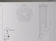 Grajewo ogłoszenia: Sprzedam zestaw nowych lamp wiszących w kształcie lustrzanych kul... - zdjęcie