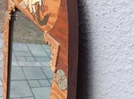 Grajewo ogłoszenia: Lustro w ozdobnej ramie wykonanej z płyty, zdobione ręcznie... - zdjęcie